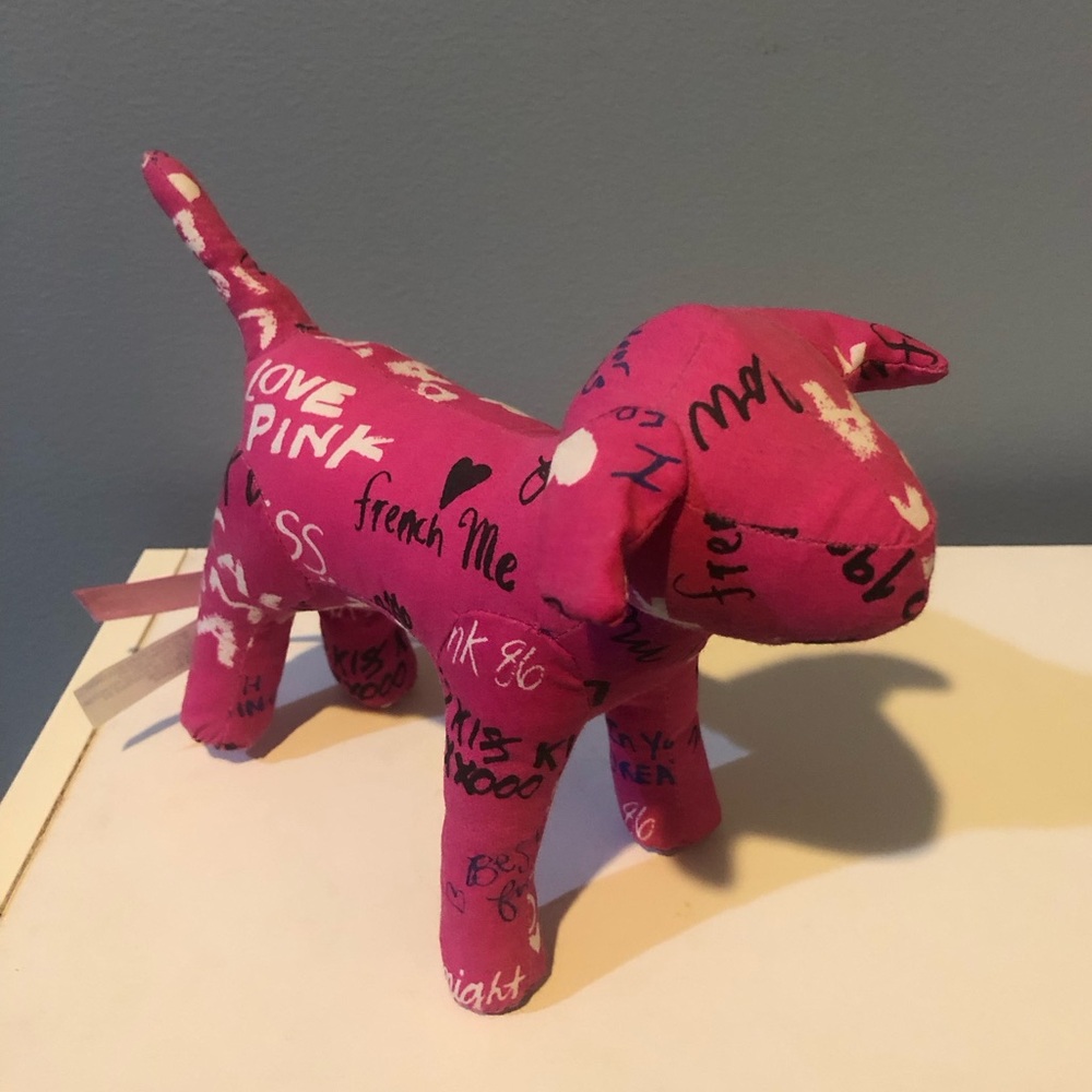 VS Pink Mini Plush Dog